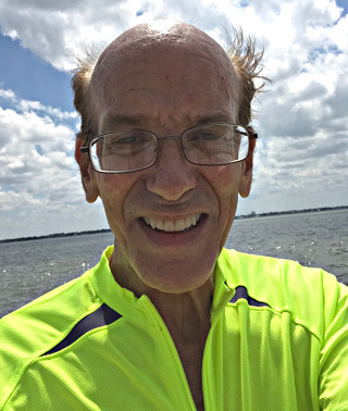 Mitchell D. Miller selfie on Bayshore Boulevard, Tampa Florida