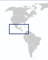 World Map with Belize highlighted