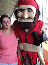 Karen Miller with Captain Fear