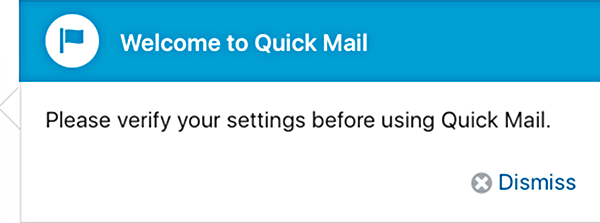 Welcome to Quick Mail